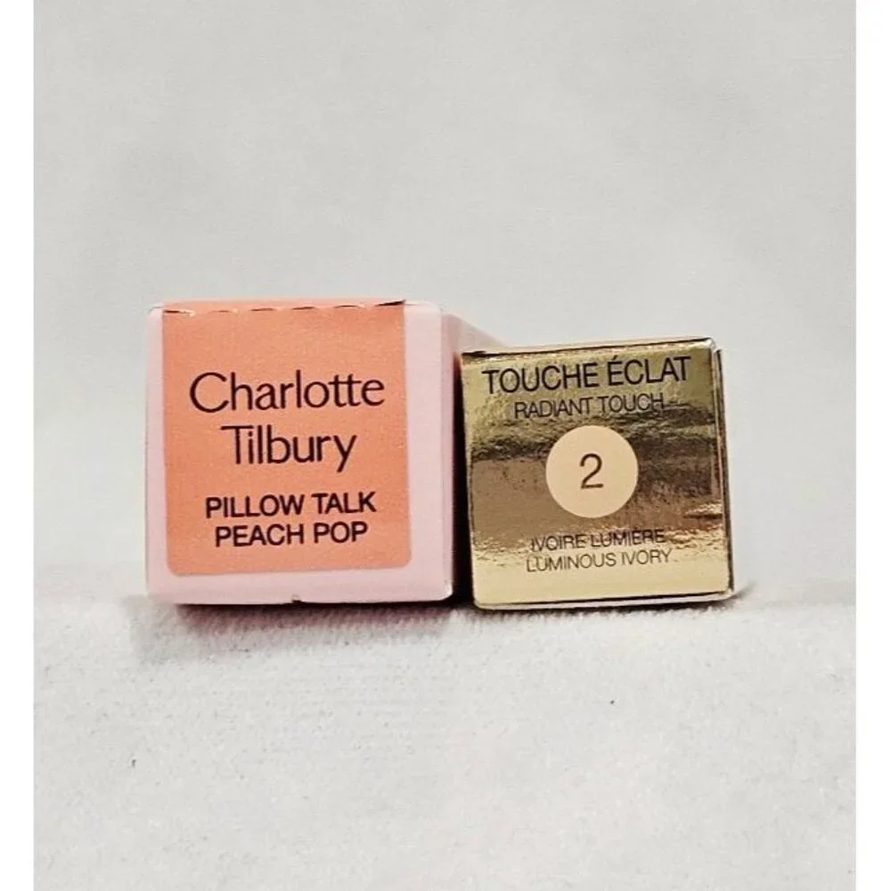 YSL PEN CONCEALER and CHARLOTTE TILBURY LIQUID BLUSH bundle of 2 high end brands